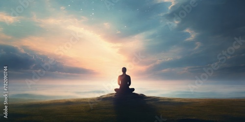Meditation against the sky