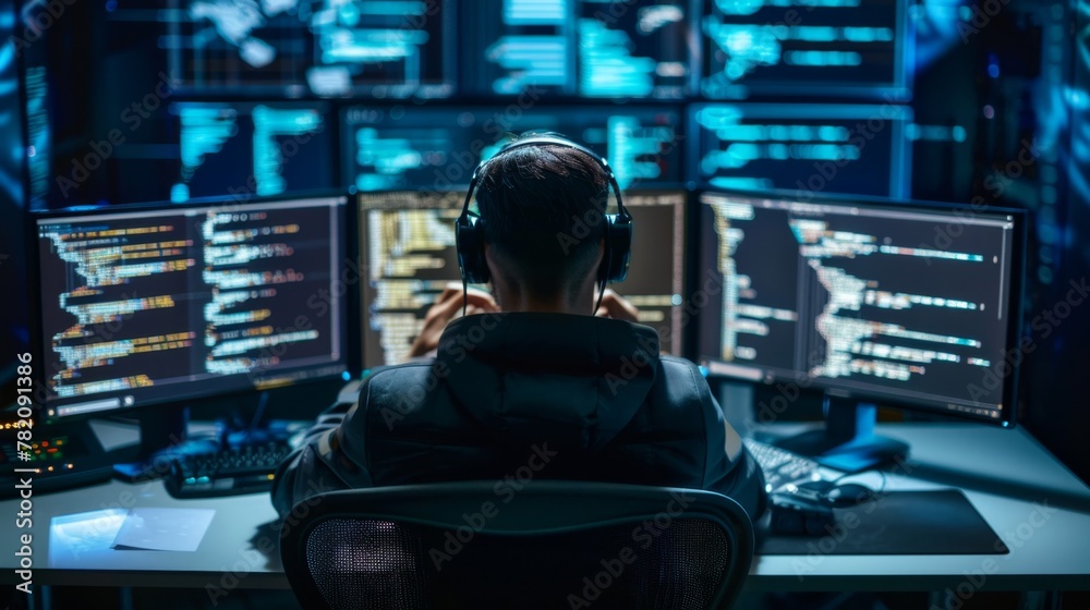 In the digital realm, a coding virtuoso emerges, surrounded by screens ablaze with lines of code, each keystroke a symphony of expertise, sculpting intricate software landscapes.
In the digital realm, a coding virtuoso emerges, surrounded by screens ablaze with lines of code, each keystroke a symphony of expertise, sculpting intricate software landscapes.