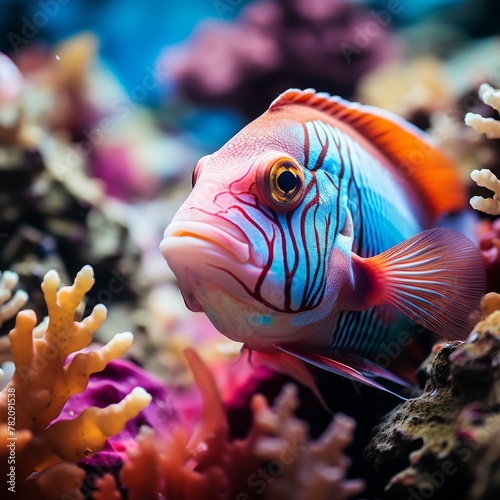 Colorful Reef Fish in Coral Habitat © Vivid Frames