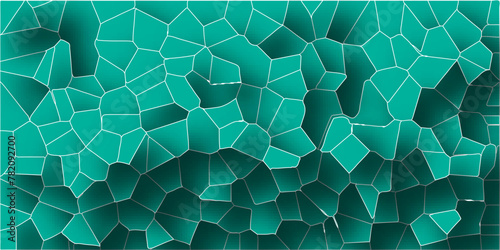 3D abstract seamless papercut broken glass quartz vector background.Geometric tiles pattern.Stained mosaic broken tils vintage vector background.  