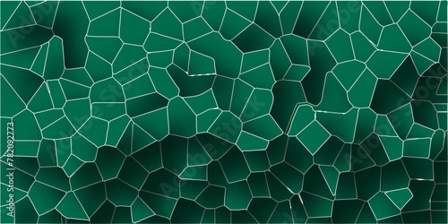 3D abstract seamless papercut broken glass quartz vector background.Geometric tiles pattern.Stained mosaic broken tils vintage vector background.  
