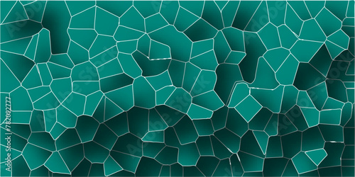 3D abstract seamless papercut broken glass quartz vector background.Geometric tiles pattern.Stained mosaic broken tils vintage vector background.  