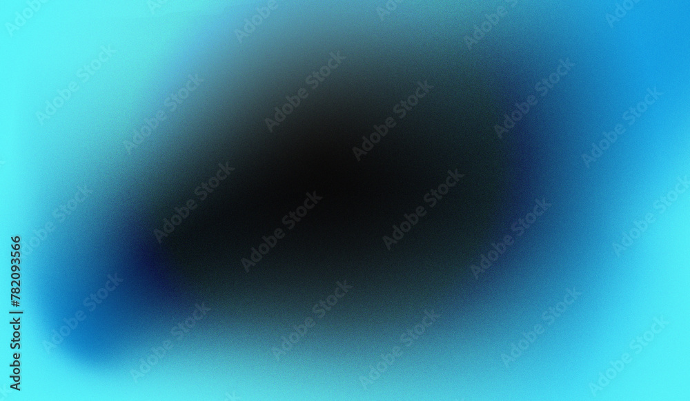 Obraz premium Blue grainy background, noise texture color gradient, grungy empty space rough abstract retro vibe background template
