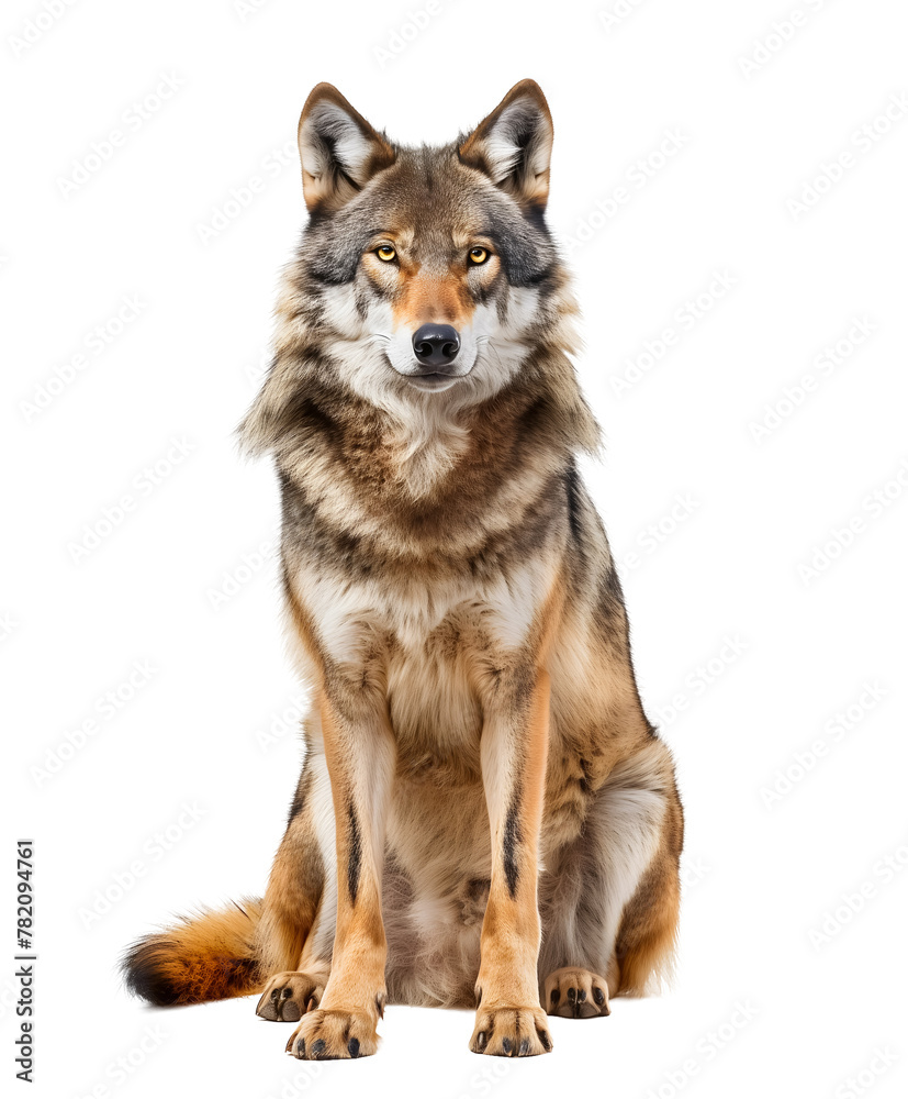 Sitting Wolf Transparent PNG