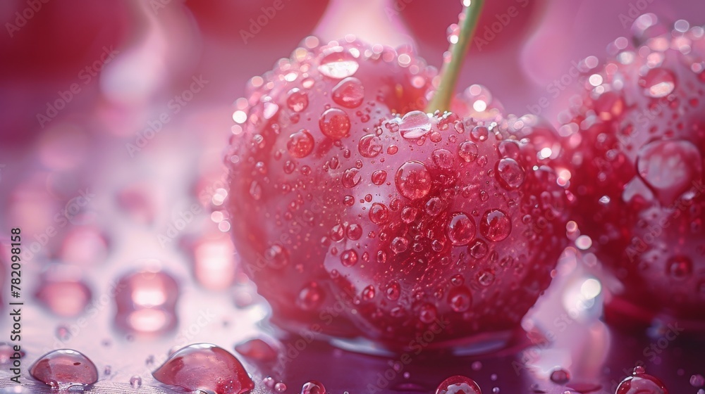velvety depths of a ripe cherry, its glossy skin reflecting the soft glow of twilight velvety depths of a ripe cherry, its glossy skin reflecting the soft glow of twilight