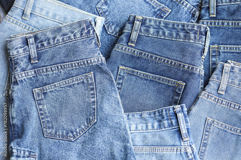 Fashionable denim jeans for teenagers, texture Fashionable denim jeans for teenagers, texture