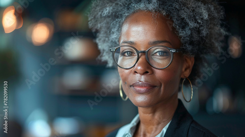 Black middle-aged Businesswoman