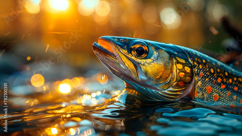 fish in water, fishing season photo