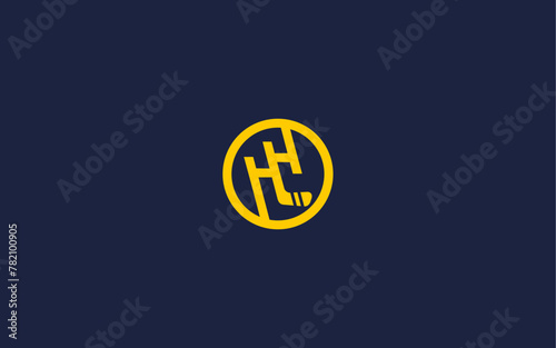 letter hh with hockey logo icon design Vector design template inspiration