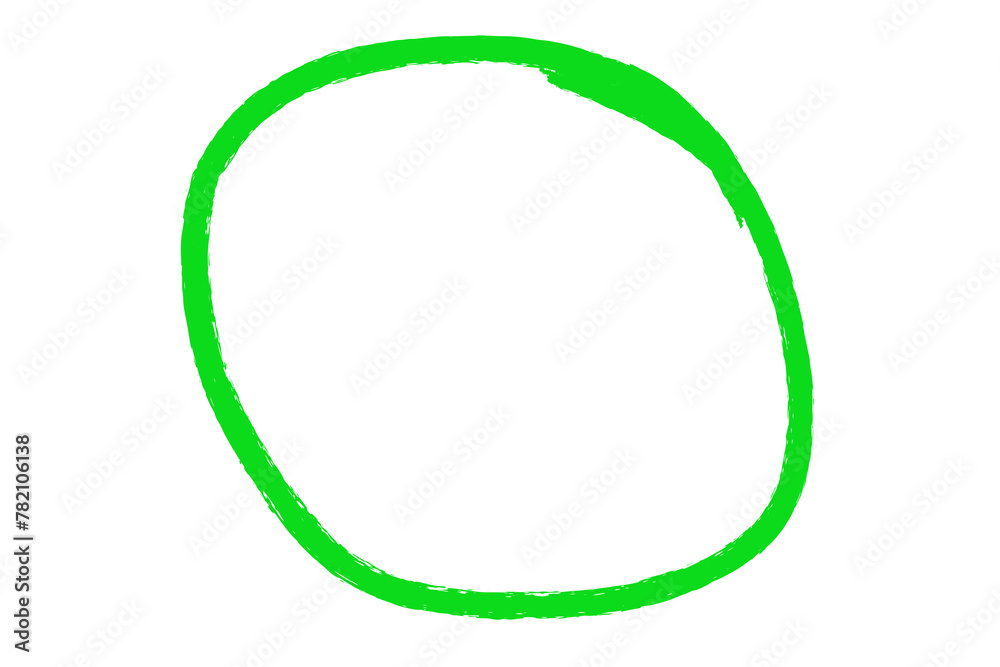 Green brush stroke frame highlight on transparent background, design element Green brush stroke frame highlight on transparent background, design element
