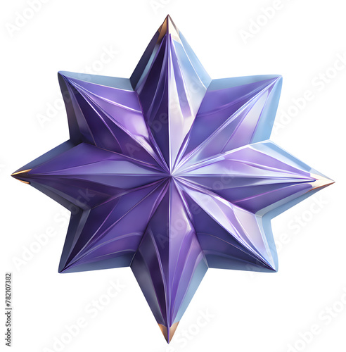 푸른 대리석 별 star with blue and purple marbling