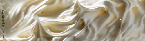 The refreshing tang of yogurt in a creamy swirl, its cool whites a canvas for toppings, offers a customizable delight for every taste hyper realistic photo