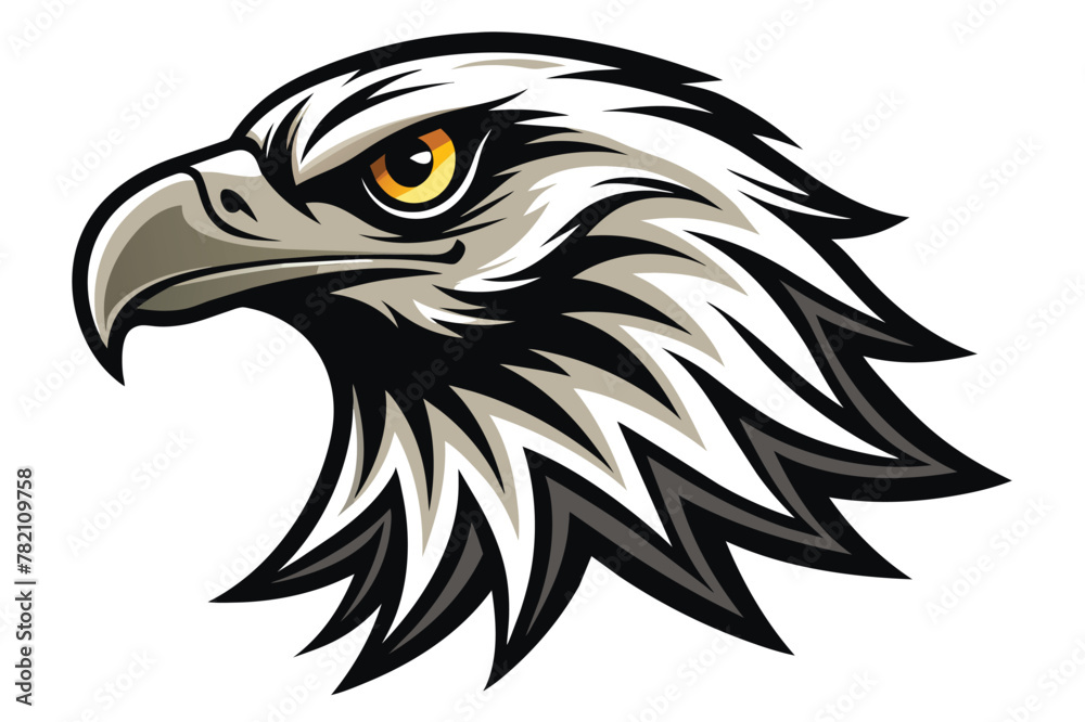 Fototapeta premium eagle tattoo on a white background