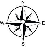 Compass, rose, eps vector.