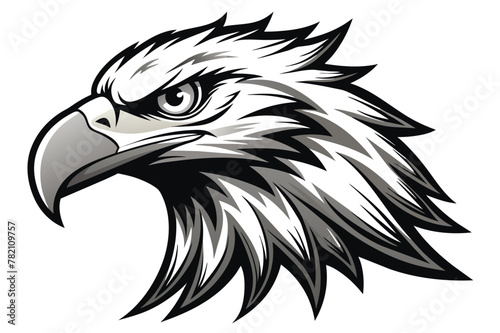 eagle tattoo on a white background