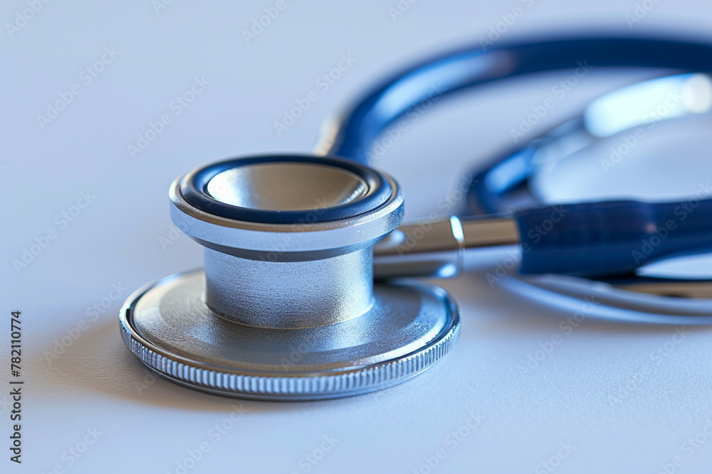 elegant photo of close-up of a stethoscope against a clean background, providing room for text or additional graphics, elegant photo of close-up of a stethoscope against a clean background, providing room for text or additional graphics,