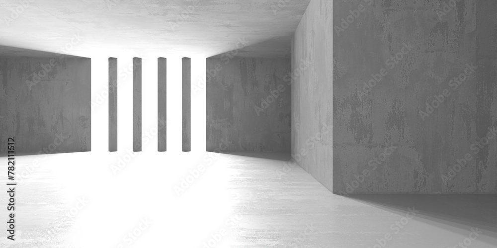 Grungy room with concrete walls. Old stone interior Grungy room with concrete walls. Old stone interior