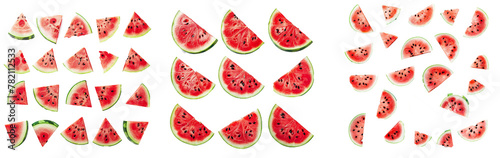 Creative layout made of watermelon