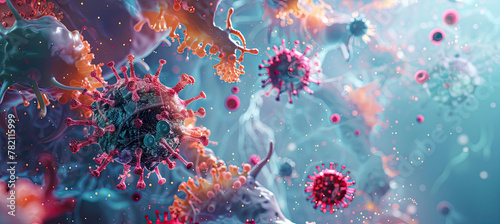 molecules virus and bacteria