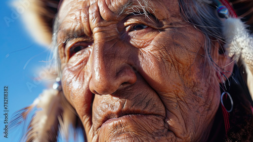 Obraz na płótnie Old Native American Indian