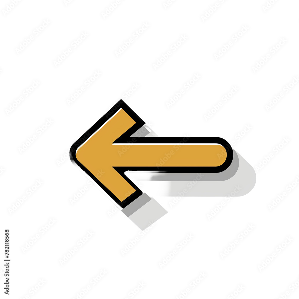 A simple vector icon of an arrow pointing left A simple vector icon of an arrow pointing left