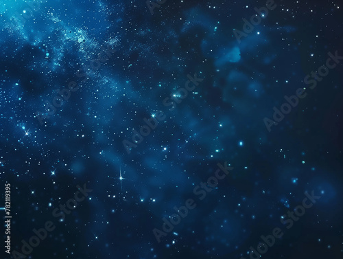 Dark blue background with twinkling stars in starry sky style