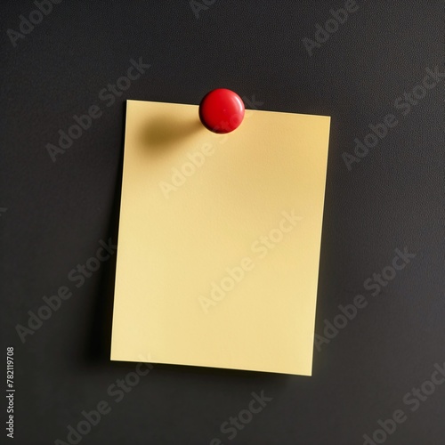 Blank Yellow Sticky Note
