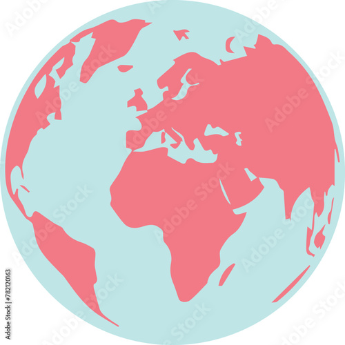 World map vector illustration isolated on white background. classic modern diseign