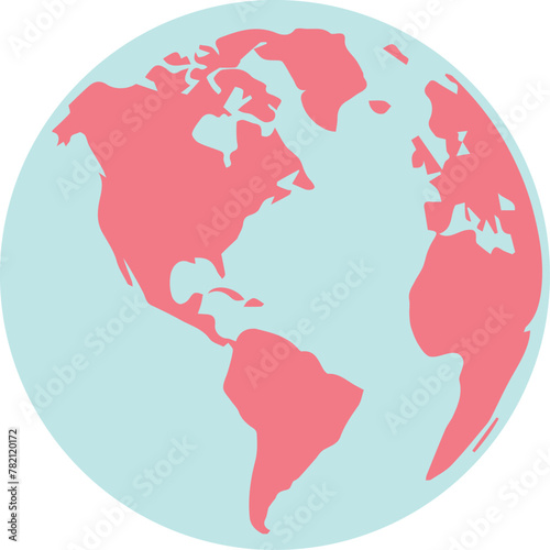 World map vector illustration isolated on white background. classic modern diseign