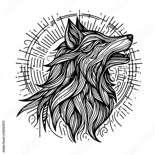 wolf head tattoo