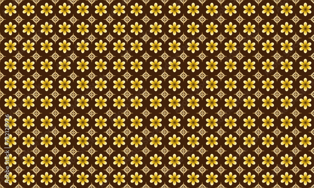 Abstract brown background Thai pattern, luxurious golden floral pattern. Abstract brown background Thai pattern, luxurious golden floral pattern.