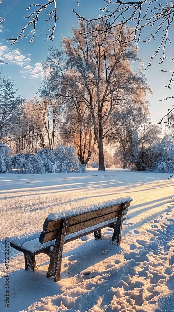 Winter landscapes photography, snow-covered scenes, the quiet of winter captured