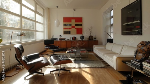 Sleek Simplicity. Bauhaus-inspired Living Room