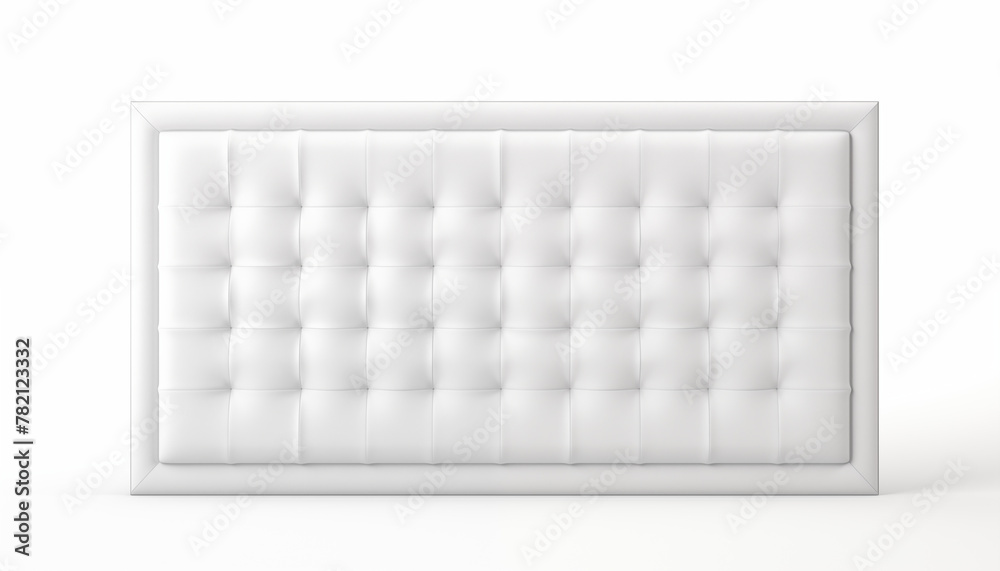 White tufted headboard 3D rendering illustration White tufted headboard 3D rendering illustration