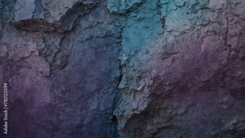 sky blue to lilac purple gradient color rough grunge rock texture close-up background from Generative AI