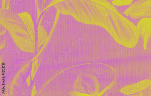 Horizontal ink texture paper background wallpa from yellow to purple watercolor background, ink digital technique. Bright and dark purple and yellow water watercolour textured rose and flower concept.