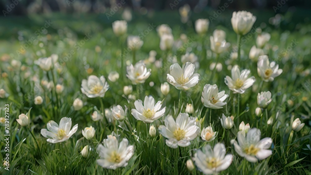 flowers in the grass flowers in the grass
