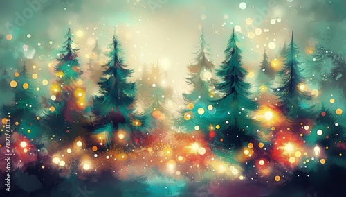 Fairy Tale Christmas Light Trees © RoiB