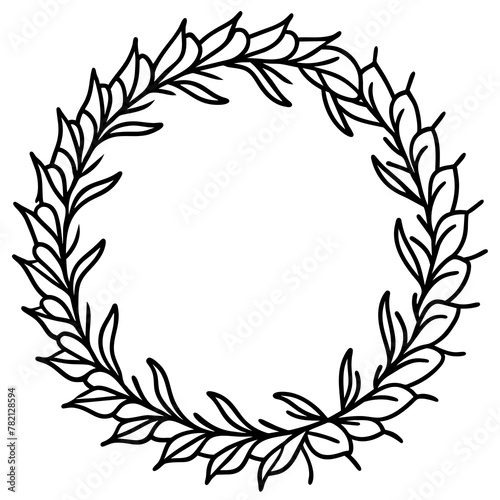 laurel wreath vector vector illustration