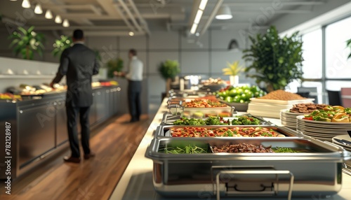 Office Lunch Deliveries, Showcase the efficiency of office lunch delivery services, with images of catered meals being delivered to workplaces and corporate events