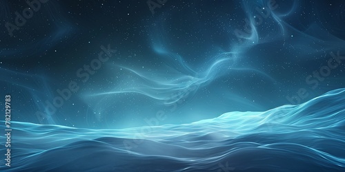 Minimalist Abstract Sky Background with Foggy Wind, Crafted in 3D AI Image