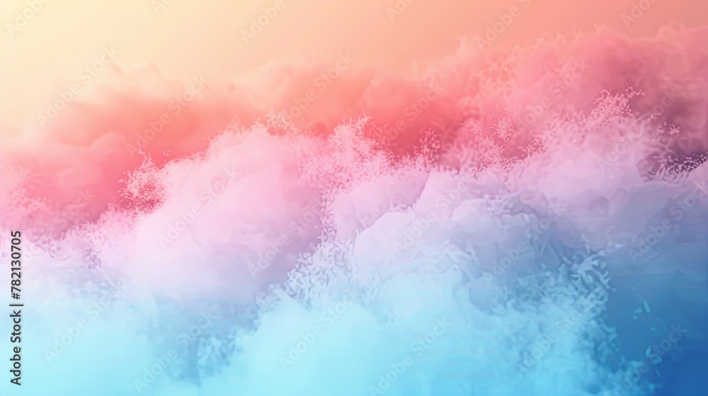 Obraz premium Minimalist Abstract Summer Background with Foggy Wind, Presented in 3D AI Image