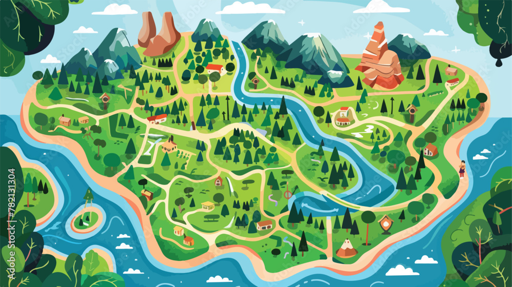 Sierra leonne map vector illustration design 2d fla