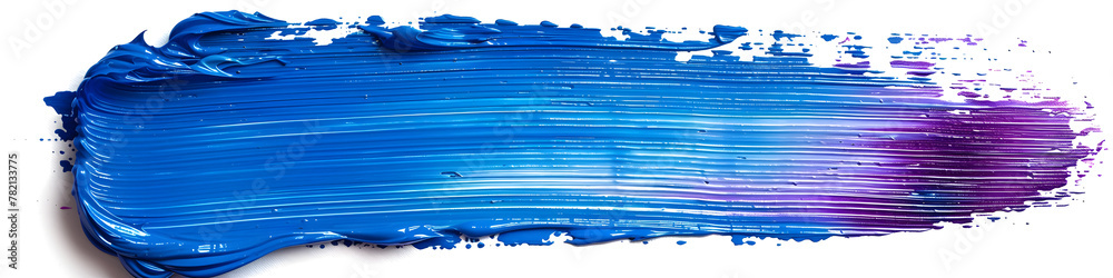 Blue stroke of paint texture isolated on white background Blue stroke of paint texture isolated on white background