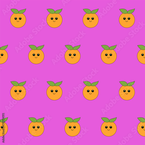 Funny Cute Apple Fruit  Seamless Pattern Background. Kawaii Bright  Cartoon Character Happy Birthday Wallpaper  Wrapping  Digital Paper Print. Kid Textile fabric Fashion Style. Bold Vivid Color Swatch