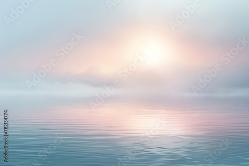 Tranquil Minimalist Abstract Background with Soft Pastel Colors and Gentle Fog AI Image © dekreatif