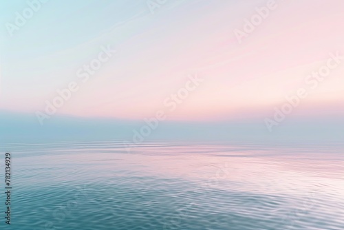 Soft Pastel Colors and Gentle Fog in Tranquil Minimalist Abstract Background AI Image