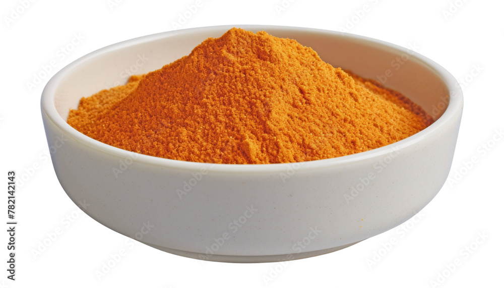 powder in a white bowl isolated on transparent background cutout powder in a white bowl isolated on transparent background cutout