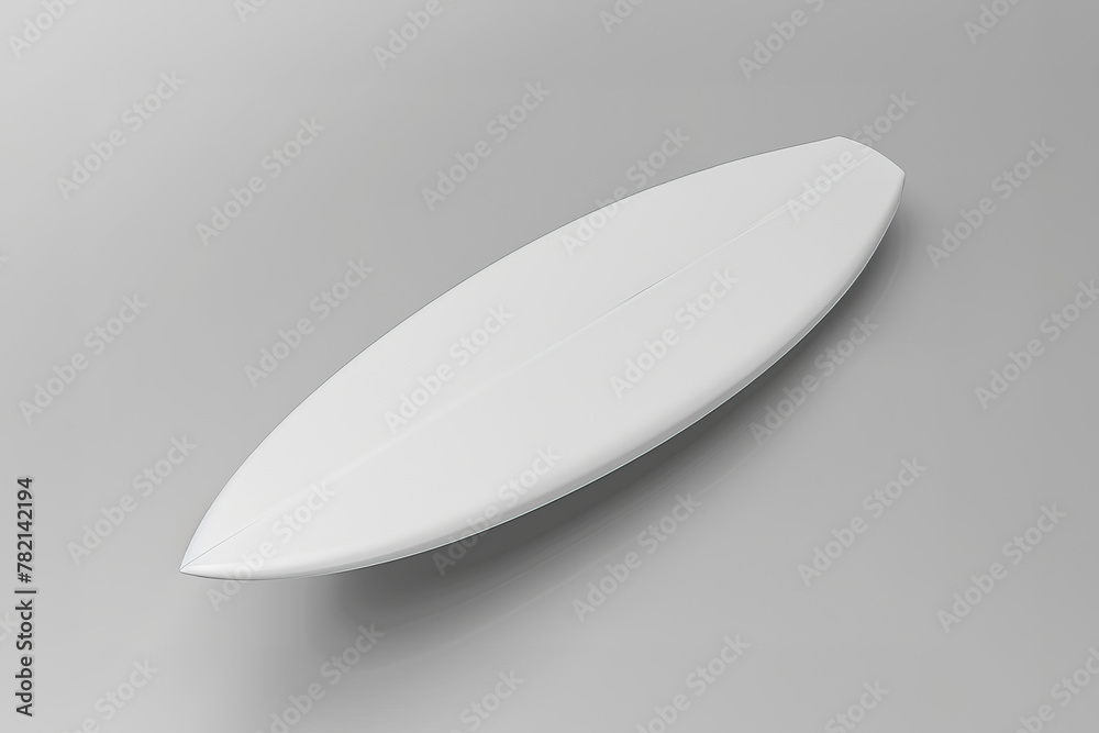 surfboard mockup on plain background. Generative AI surfboard mockup on plain background. Generative AI