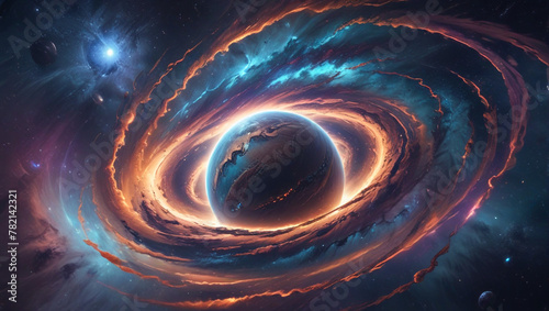 spiral galaxy in space